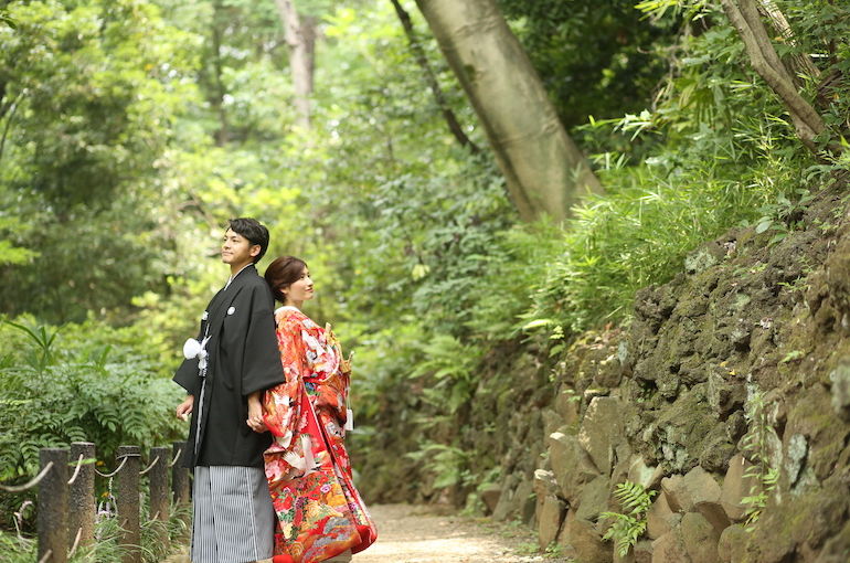 色打掛背中合わせ