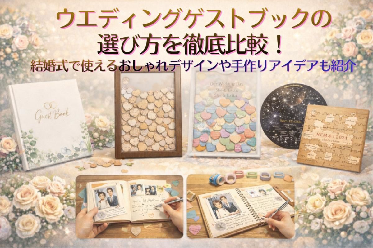 ウエディングゲストブックの選び方を徹底比較！結婚式で使えるおしゃれ 